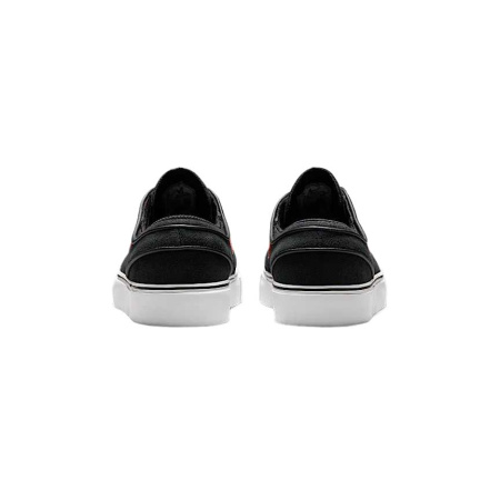Nike SB Stefan Janoski Кожа Устойчивая к истиранию Низкие Кеды для Скейтбординга Детские Черные Красные