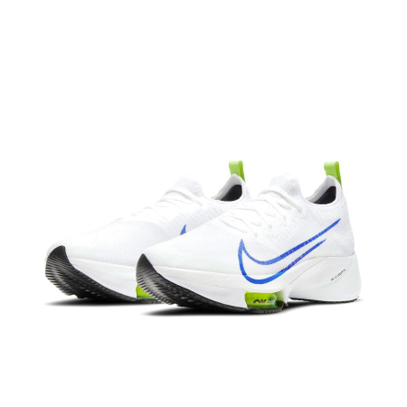 Nike Air Zoom Tempo Next% MID Топ Воздушная Подушка ТРЕНИРОВОЧНАЯ БЕЖА ЛАЙТНИНГ Обувь Мужская Белый Синий Зеленый