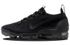 Nike VaporMax Flyknit Сетка Текстиль Низкие Повседневные Беговые Кроссовки Женские Черные