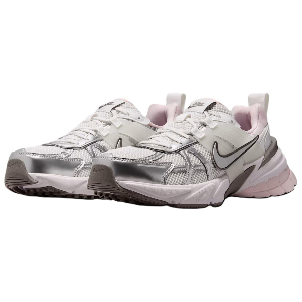 Nike V2K Run Устойчивый к истиранию Низкий Топ Резина Повседневные Беговые Кроссовки Женские Серые