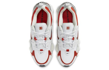 Nike Shox TL Series Нескользящие Легкие Низкие Повседневные Беговые Кроссовки Женские Белый Оранжевый