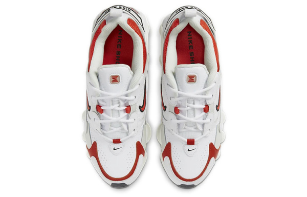 Nike Shox TL Series Нескользящие Легкие Низкие Повседневные Беговые Кроссовки Женские Белый Оранжевый