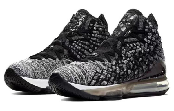 Nike Lebron 17 MID Топ Баскетбольные кроссовки Мужские Темно-серые
