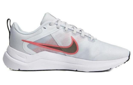 Nike Downshifter 12 Ткань Амортизация Противоскользящие Низкие Повседневные Беговые Кроссовки Женские Белые
