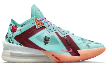 NIKE Lebron 18 Low EP 'Цветочный' Lebron 18 Цветочный Текстиль TPU