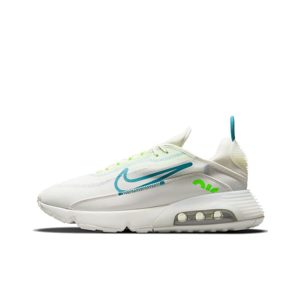 Nike Air Max 2090 Винтаж Ткань Низкие Кроссовки для Бега Мужские Белые Синие Зеленые