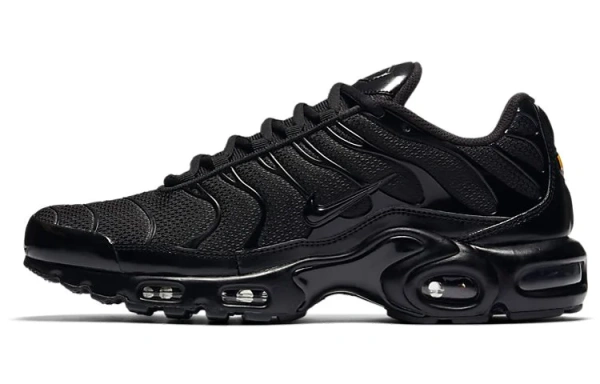 Nike Air Max Plus Vintage Амортизация Низкий Верх Повседневные Городские Беговые Кроссовки Мужские Черные