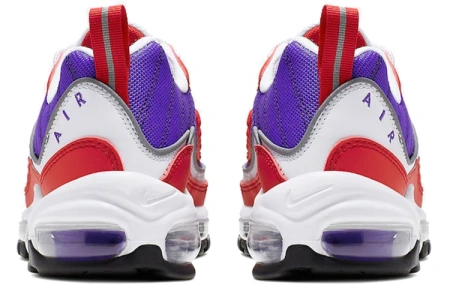 Nike Air Max 98 Амортизация Поддержка Низкий Верх Воздушная Подушка Повседневные Беговые Кроссовки Женские Красный Синий