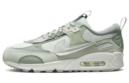 Nike Air Max 90 Futura Устойчивая к истиранию Низкая Повседневная Обувь Женская Зеленая Белая