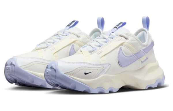 Nike TC 7900 Ткань против скольжения и дышащая низкий верх повседневные беговые кроссовки для женщин фиолетовый и белый