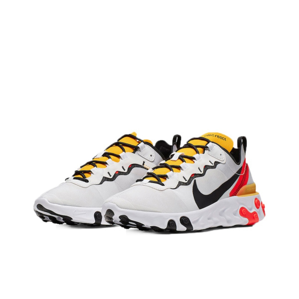 Nike React Element 55 Ткань Амортизация Противоскользящий Дышащий Легкий Низкий Верх Повседневные Беговые Кроссовки