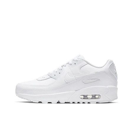Nike Air Max 90 Кожа Покрытие Поддержка Легкий Низкий Топ Повседневные Беговые Кроссовки Женские Белые
