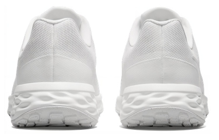 Nike REVOLUTION 6 Устойчивый к истиранию Дышащий Низкий Верх Повседневные Городские Беговые Кроссовки Мужские Белые