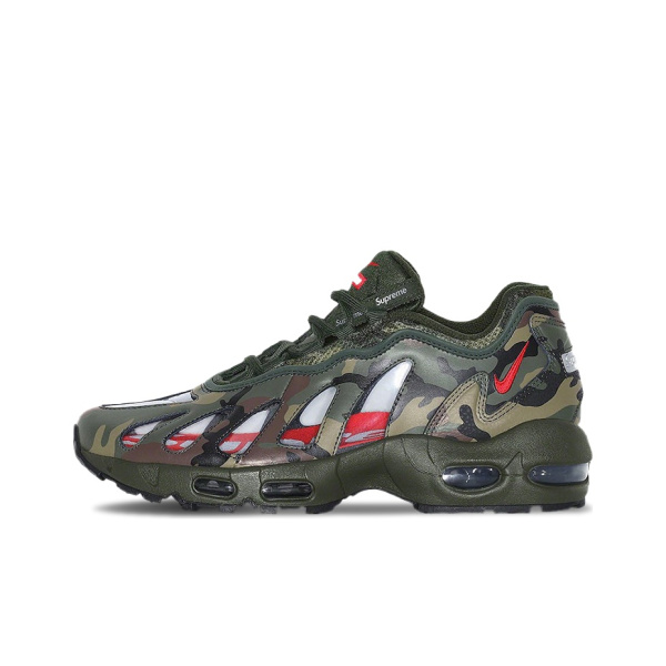 Nike Air Max 96 Текстиль Синтетическая кожа Амортизация Износостойкие низкие беговые кроссовки для мужчин