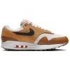 Nike Air Max 1 Low Беговые кроссовки Мужские Коричневый Белый