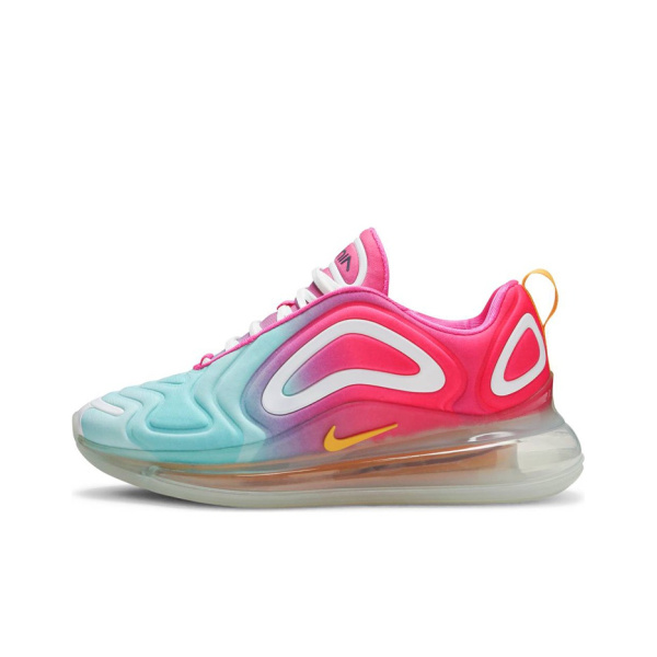 Nike Air Max 720 Синтетическая кожа искусственная кожа низкий топ кроссовки для марафона и бега женские розово-синие