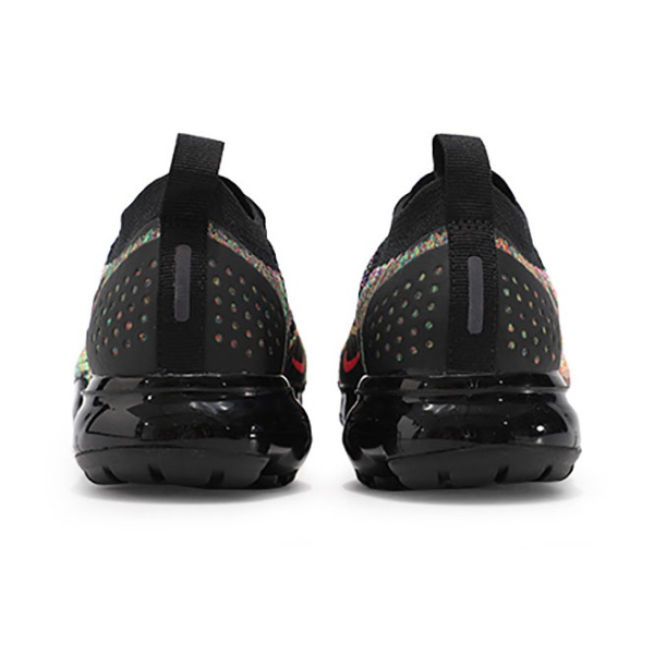 Nike VaporMax Flyknit 2 Low Топ Повседневные беговые кроссовки Женские Черная Радуга