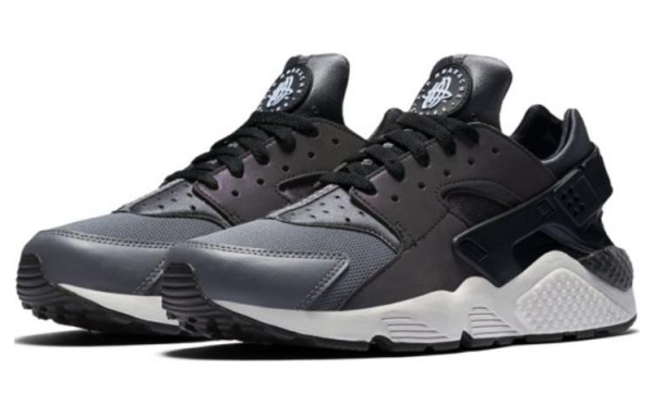 Nike Air Huarache противоскользящие устойчивые к истиранию низкие повседневные беговые кроссовки мужские черные серые