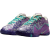 Nike LeBron 22 Устойчивые к истиранию Низкие Детские Баскетбольные Кроссовки Фиолетовые