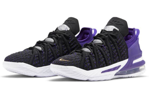 NIKE Lebron 18 GS Противоскользящие Амортизирующие Устойчивые к износу Низкие Детские Баскетбольные Кроссовки