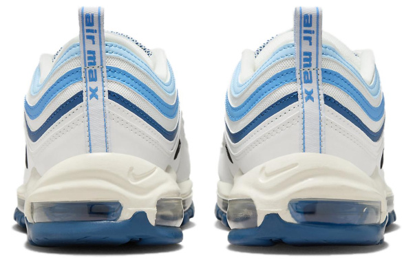 Nike Air Max 97 Амортизация Износостойкие Низкие Кроссовки для Бега Мужские Синие Белые
