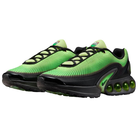 Nike Air Max DN Устойчивые к истиранию Низкие Повседневные Беговые кроссовки для спринта Мужские Зеленые Черные