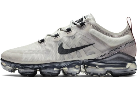 Nike VaporMax 2019 Устойчивые к истиранию низкие беговые кроссовки для мужчин лунный серый
