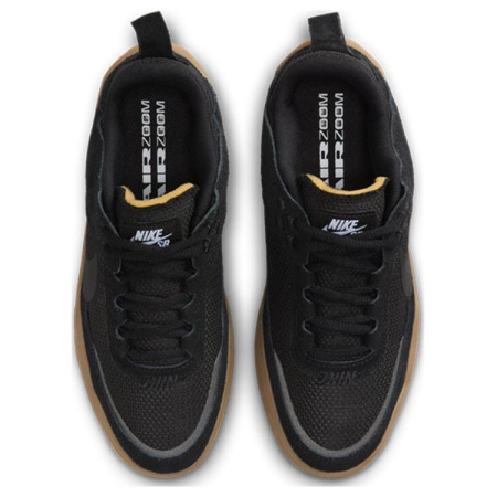 Nike SB DAY ONE Замша Устойчивая к истиранию Дышащие Низкие Кеды для Детей Лайфстайл Черные Унисекс