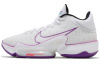 Nike Zoom Rize 2 EP Ткань Амортизация Противоскользящие MID Топ Баскетбольные кроссовки Унисекс Белый Фиолетовый