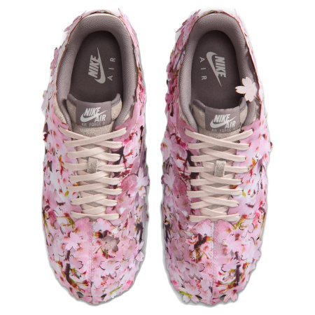 Nike Air Force 1 Скейтборд Кроссовки Мужские Серый Розовый