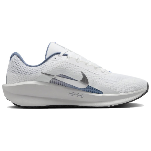 Nike DOWNSHIFTER 13 Комфортный Дышащий Поддерживающий Мягкий Низкий Топ Беговые кроссовки Мужские Белый Серый