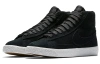Nike Blazer Mid Топ Детский Скейтбординг Черный Замша Подростковый