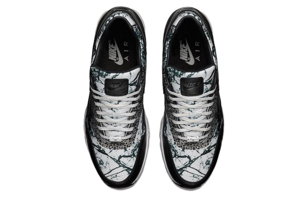 Nike Air Max 1 Повседневные кроссовки для бега низкий топ женские черно-белые