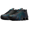 Nike Shox R4 Дышащие Беговые Кроссовки Мужские Черные Зеленые