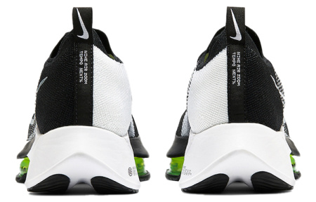 Nike Air Zoom Tempo Next% Ткань Низкий Верх Повседневные Беговые Кроссовки Мужские Черно-Белые