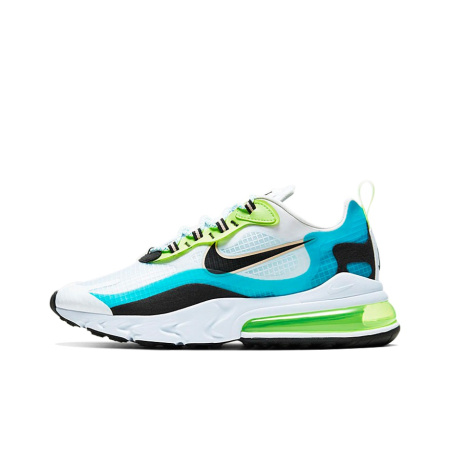 Nike Air Max 270 Ткань Устойчивая к истиранию Низкий Топ Повседневные Беговые Кроссовки Мужские Белые Зеленые