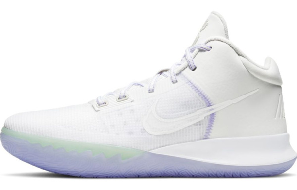 Nike Flytrap 4 EP MID Топ Баскетбольные кроссовки для игры Мужской Белый Фиолетовый Азиатская версия