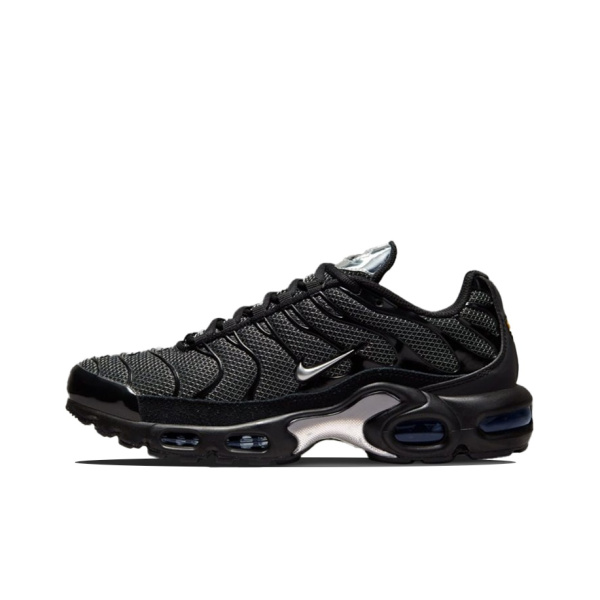 Nike Air Max Plus Vintage Ткань Низкие Повседневные Беговые Кроссовки Женские Черные