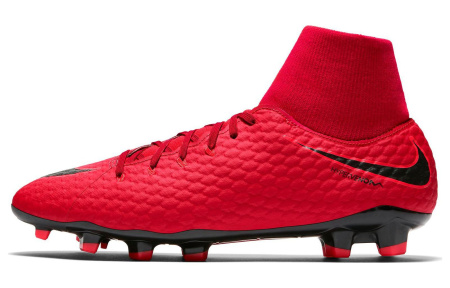 Nike HYPERVENOM PHELON 3 Износостойкие и Легкие Футбольные бутсы Мужские Красный Черный