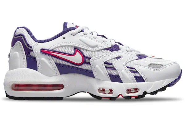 Nike Air Max 96 Сетка Текстиль Синтетическая кожа Низкий верх Воздушная подушка Повседневные беговые кроссовки Женские