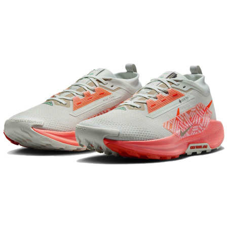 Nike Pegasus Trail 5 Износостойкие и Водонепроницаемые Низкие Кроссовки для Трейловых Беговых Пути Мужские Серый Красный