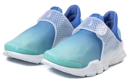 Nike Sock Dart Амортизация и Дышащий Низкий Топ Kids Lifestyle Shoes Градиент Синий Подростки