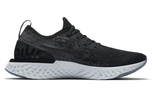 Nike Epic React Flyknit 1 Противоскользящие Низкие Кроссовки для Беговых Занятий Детские Черные Подростковые