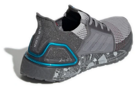 Adidas ULT Амортизация Легкий Низкий Топ Марафон Беговые Кроссовки Женские Черный Серый