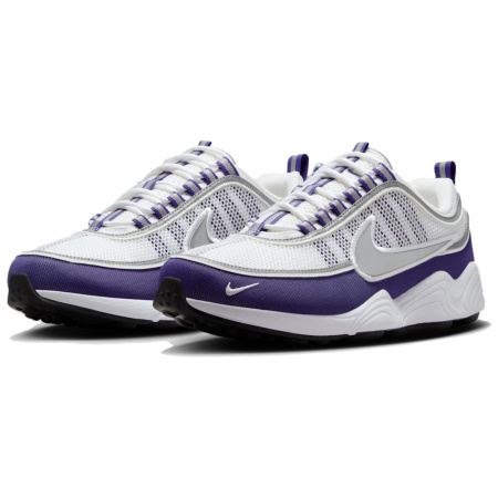 Nike Zoom Spiridon Сетка Синтетическая Кожа Низкий Верх Повседневные Беговые Кроссовки Мужские Белый Фиолетовый
