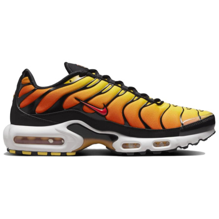Nike Air Max Plus Устойчивые к истиранию низкие повседневные беговые кроссовки унисекс черные оранжевые и желтые