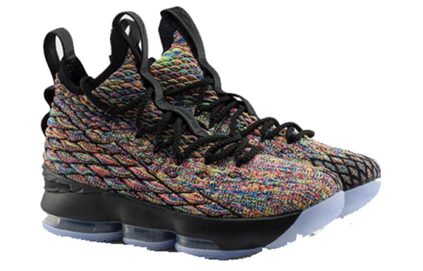 Nike Lebron 15 MULTI Цвет GS Высокие Детские Баскетбольные Кроссовки Черный Многоцветный