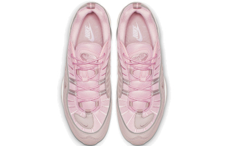 Nike Air Max 98 Винтаж Кожа Низкие Кроссовки с воздушной подушкой для бега Повседневные Мужские Вишневый цветок Розовый