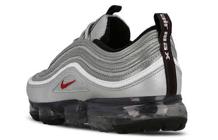 Nike Vapormax 97 Low Топ Воздушная Подушка Марафон Беговые кроссовки Мужские Серебряные Пуля