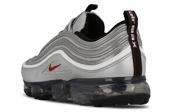 Nike Vapormax 97 Low Топ Воздушная Подушка Марафон Беговые кроссовки Мужские Серебряные Пуля
